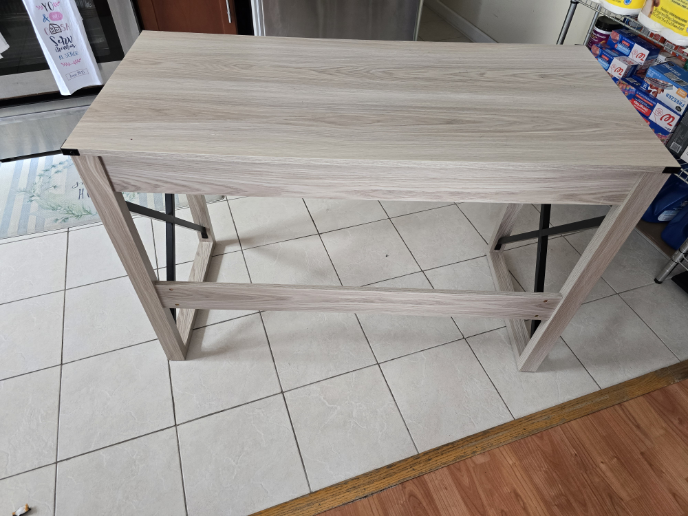 Wood Desk with Drawer, 44 x 20 x 30 inches - photo 4