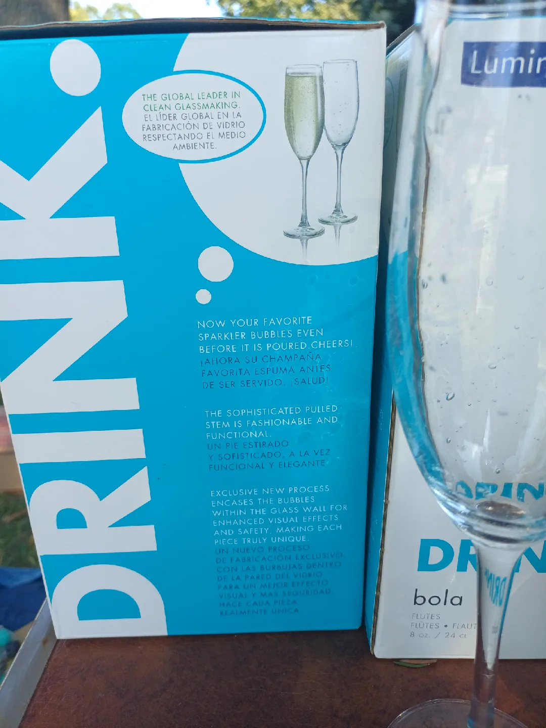 Luminarc Drink Bola Flutes - 2 Sets of 4 image indicator(3)