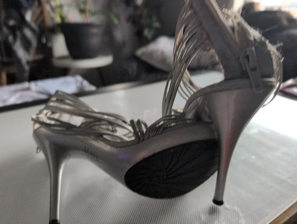 Lauren Silver Heels - Size 6.5 thumbnail