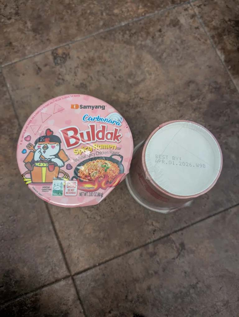 Buldak Carbonara Spicy Ramen Cup 80g image indicator(2)