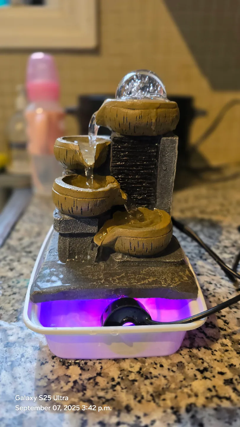 Indoor Water Fountain with LED Light thumbnail