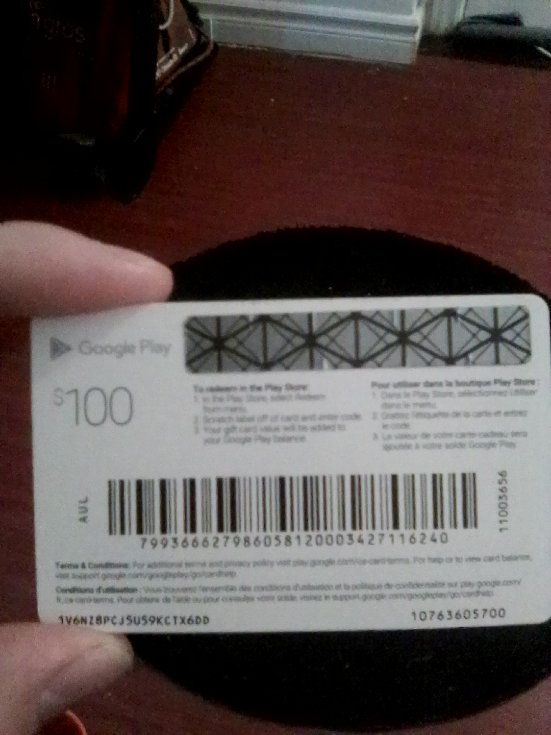 Google Play $100 Giftcard - photo 2