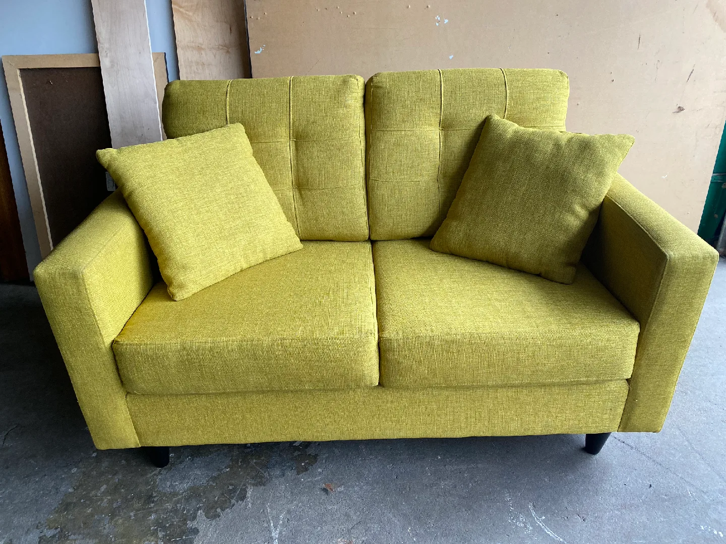 Yellow Loveseat Sofa, great condition thumbnail