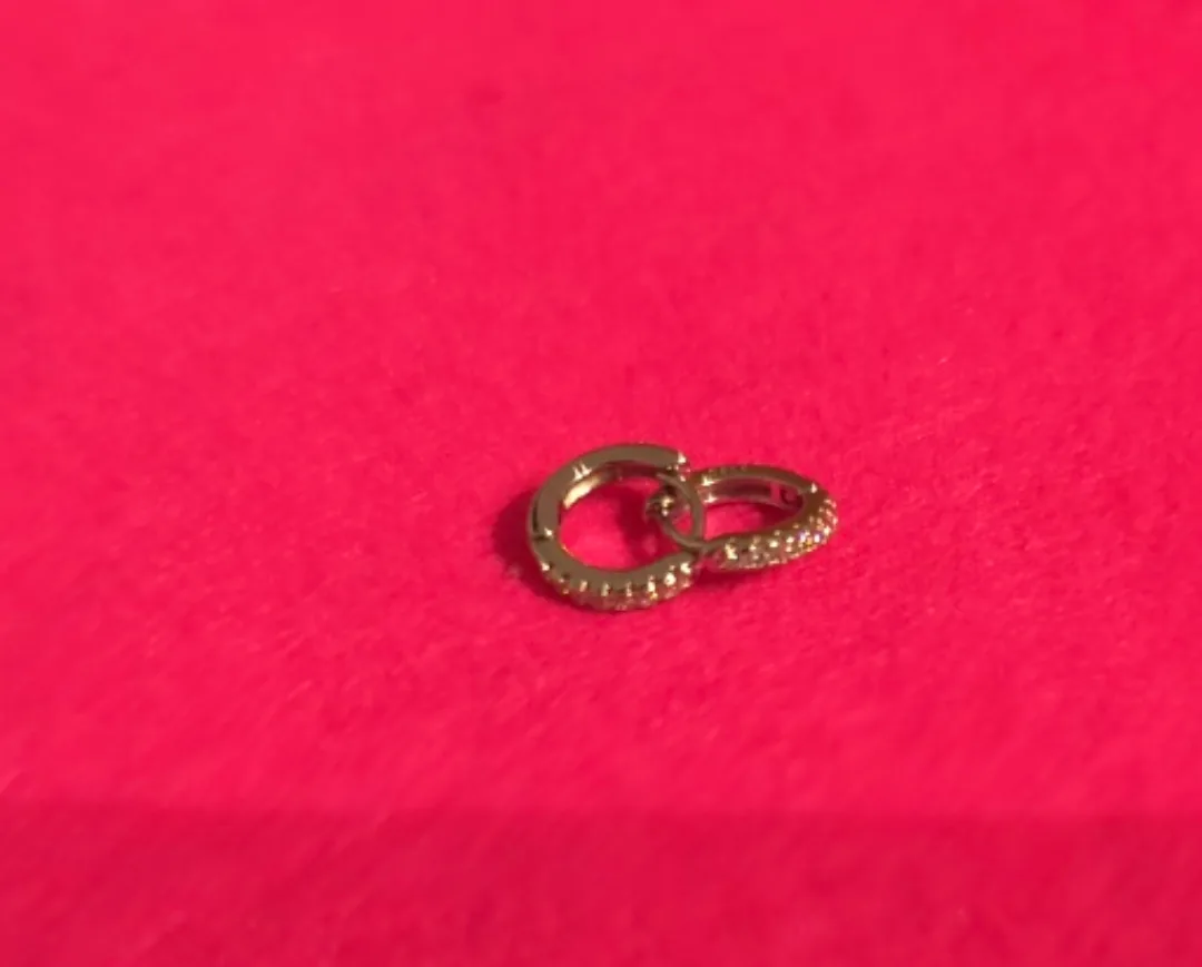 925 Silver Hoop Earrings with Cubic Zirconia image indicator(4)