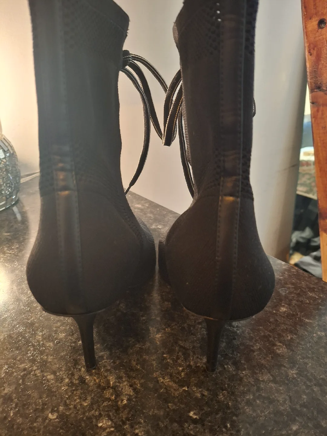 Zara Black Heeled Booties - Size 40 image indicator(3)