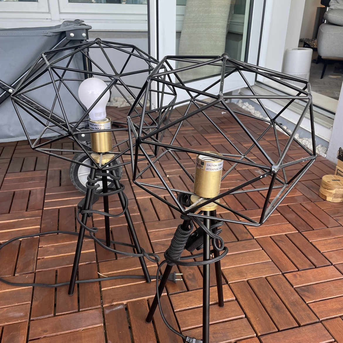 *MOVING OUT SALE*. Set of 2 Modern Industrial Lamps