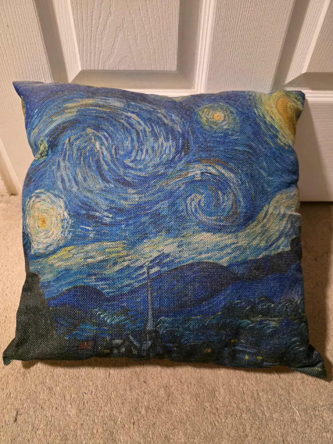 Van Gogh  starry night pillow thumbnail