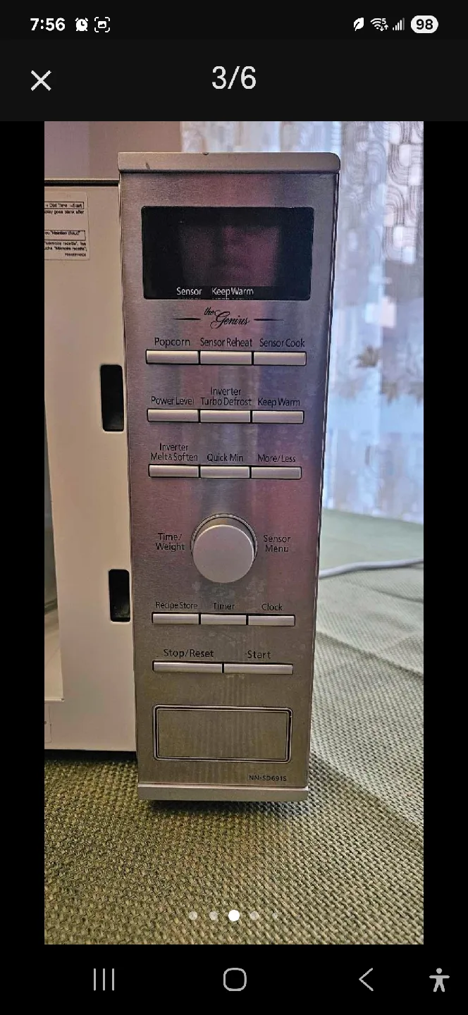 Panasonic NN-SD691S Genius Inverter Microwave image indicator(3)