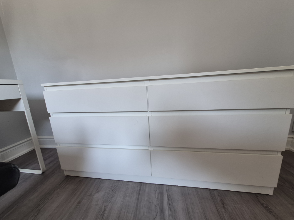 IKEA Malm 6-Drawer Dresser - White - photo 2