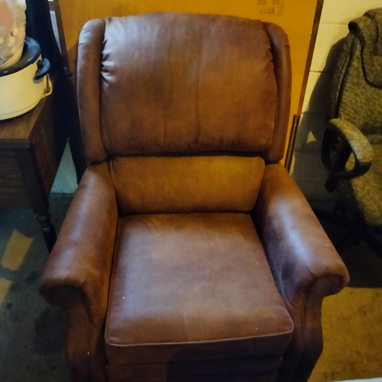 Suede chair