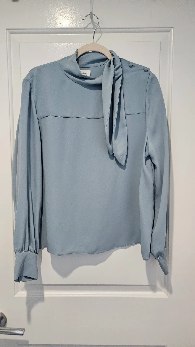 NEGOTIABLE - Wilfred Light GREEN Blouse - New - Size L (10-14)