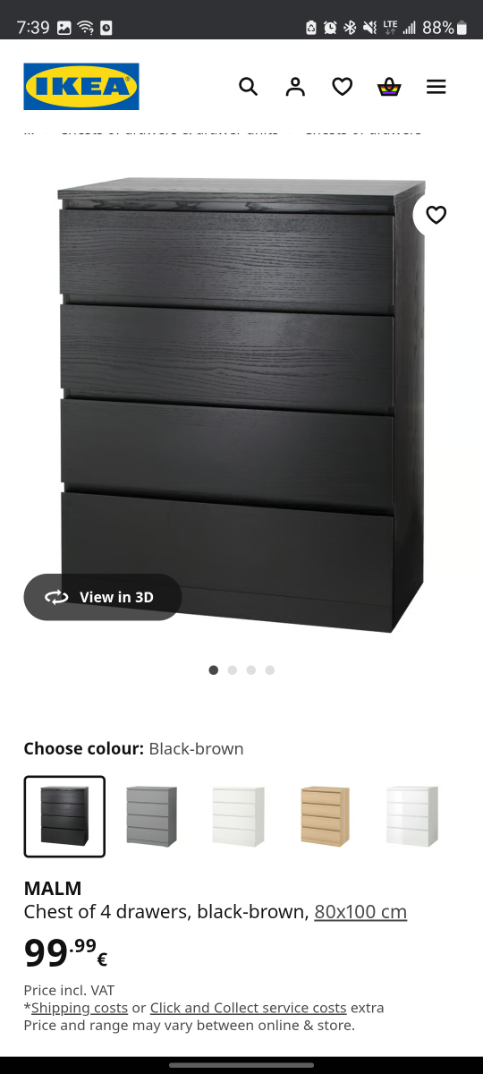 MALM 4-drawer dresser - photo 5