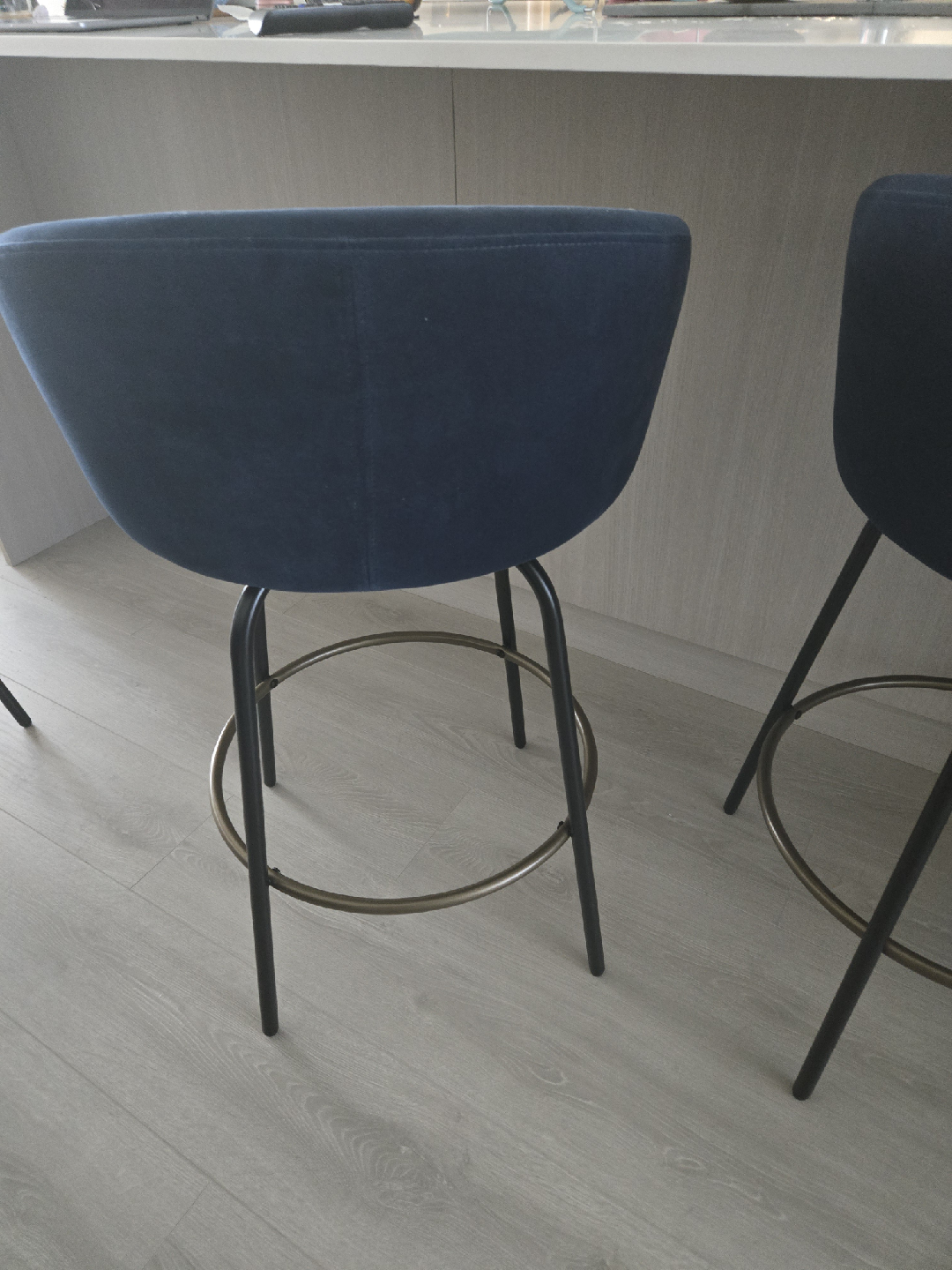 Navy Blue Bar Stools - Set of 4 - photo 4