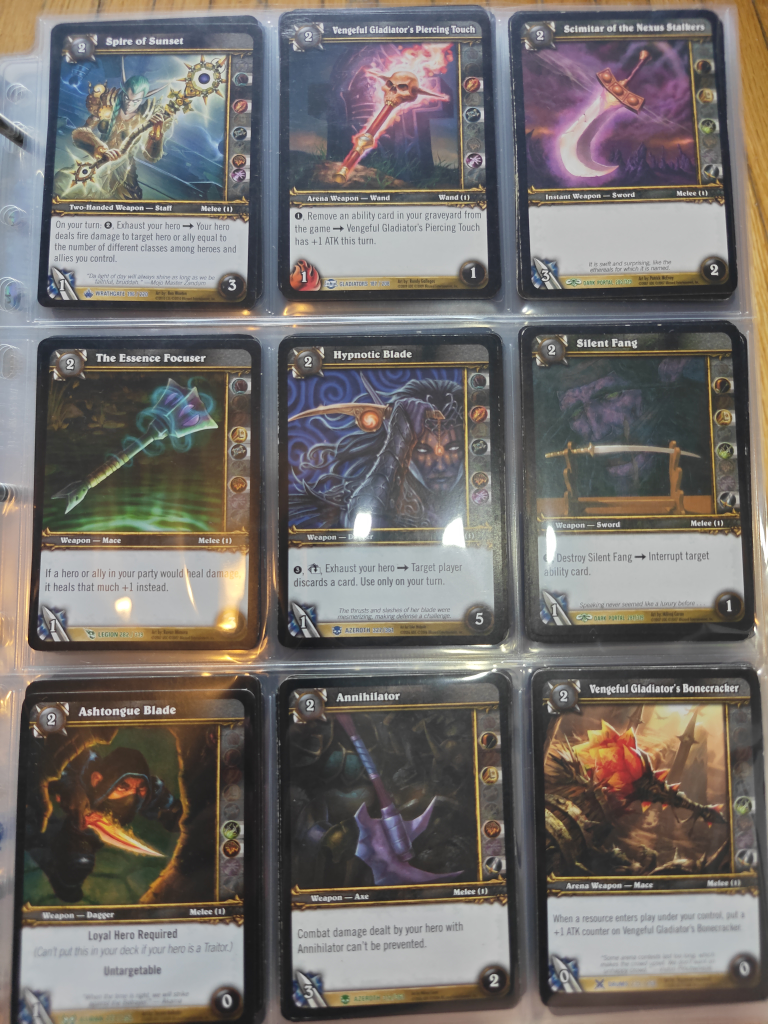 World of Warcraft TCG Cards (Weapons) - photo 2