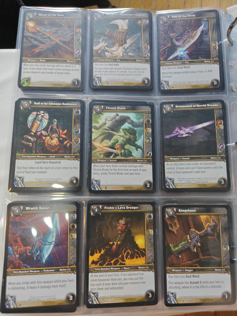 World of Warcraft TCG Cards (Weapons) - photo 5
