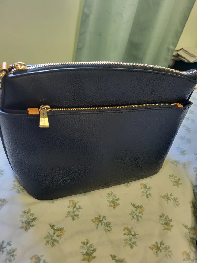 Liviana Firenze Black Leather Shoulder Bag image indicator(8)