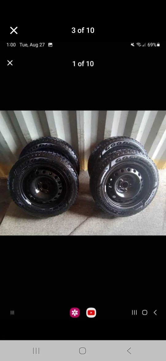 Set of 4 GOOD YEAR winter tires rims (225 65 17) image indicator(5)