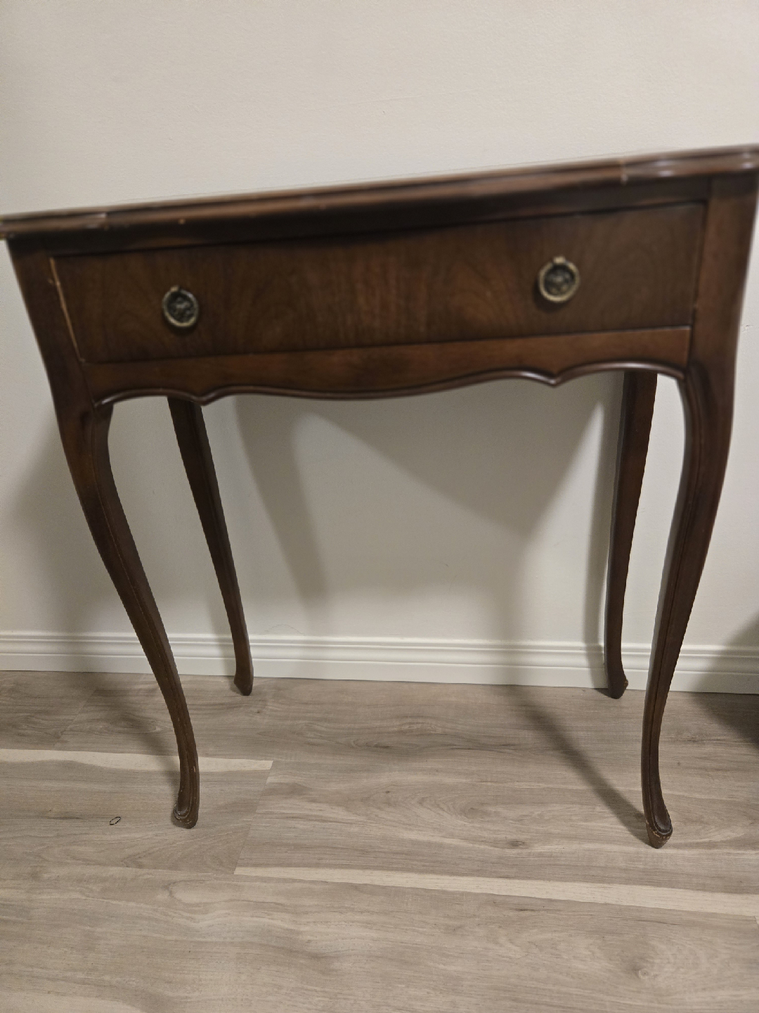 Antique Brown Wooden Side Table
