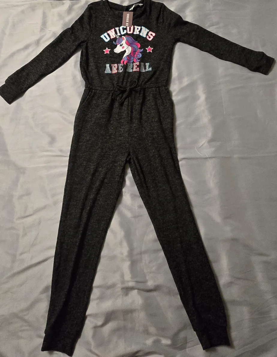 NEW! Urban Kids Unicorn Romper - Size 10/12 Youth thumbnail