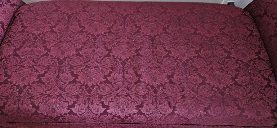 Burgundy Floral Pattern Bench 48x17x22 - photo 3