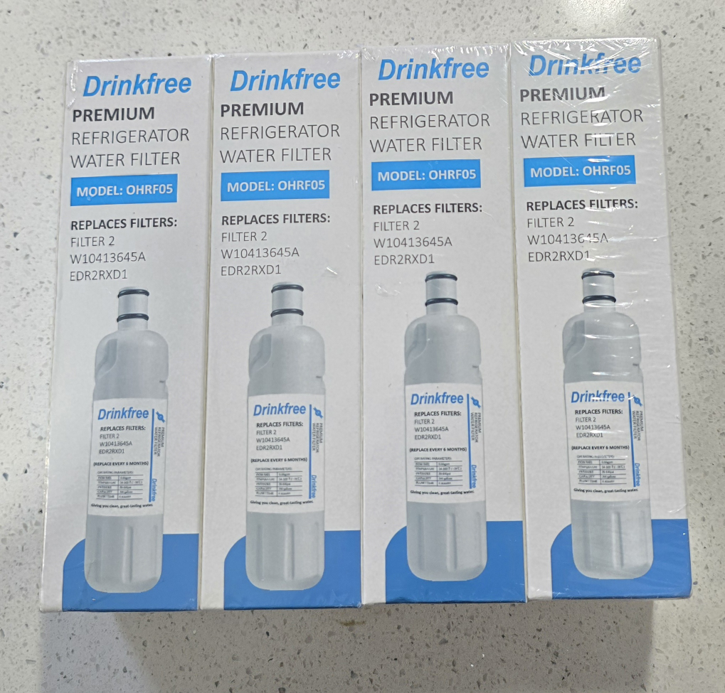 4pcs Drinkfree Premium Refrigerator Water Filter OHRF0