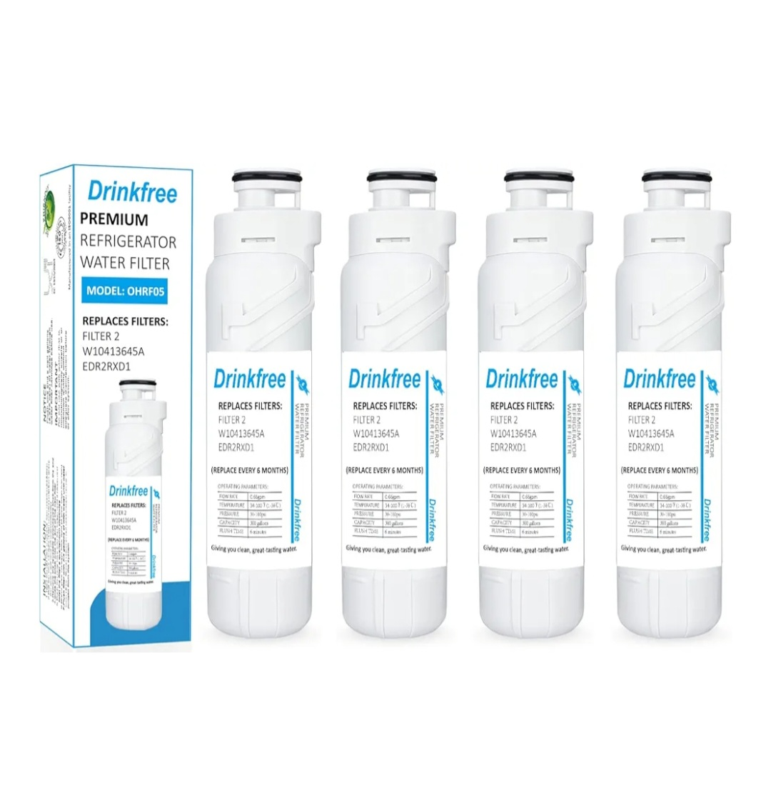 4pcs Drinkfree Premium Refrigerator Water Filter OHRF0 - photo 2