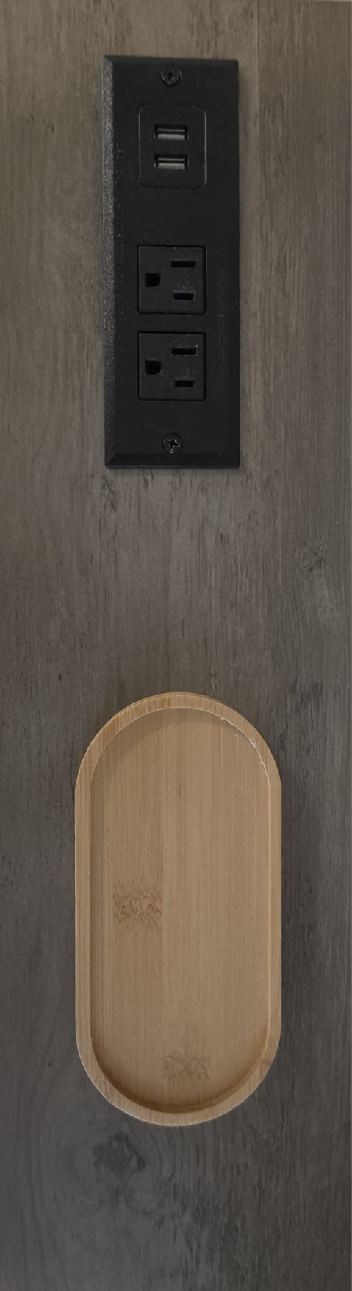 Console Table with USB Ports and Outlet - photo 2