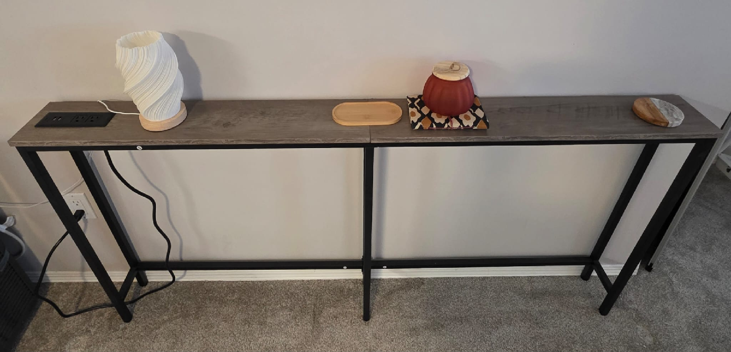 Console Table with USB Ports and Outlet - photo 3