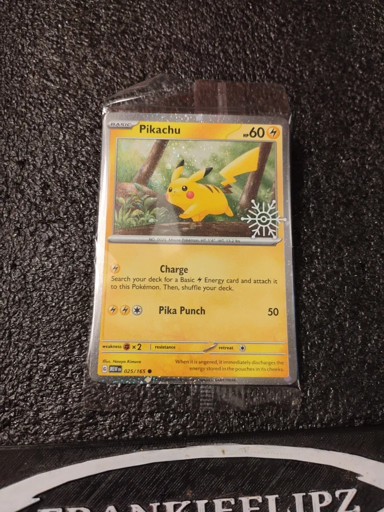 Pokemon TCG Pikachu 025/165 2025 Holiday Calendar Holo