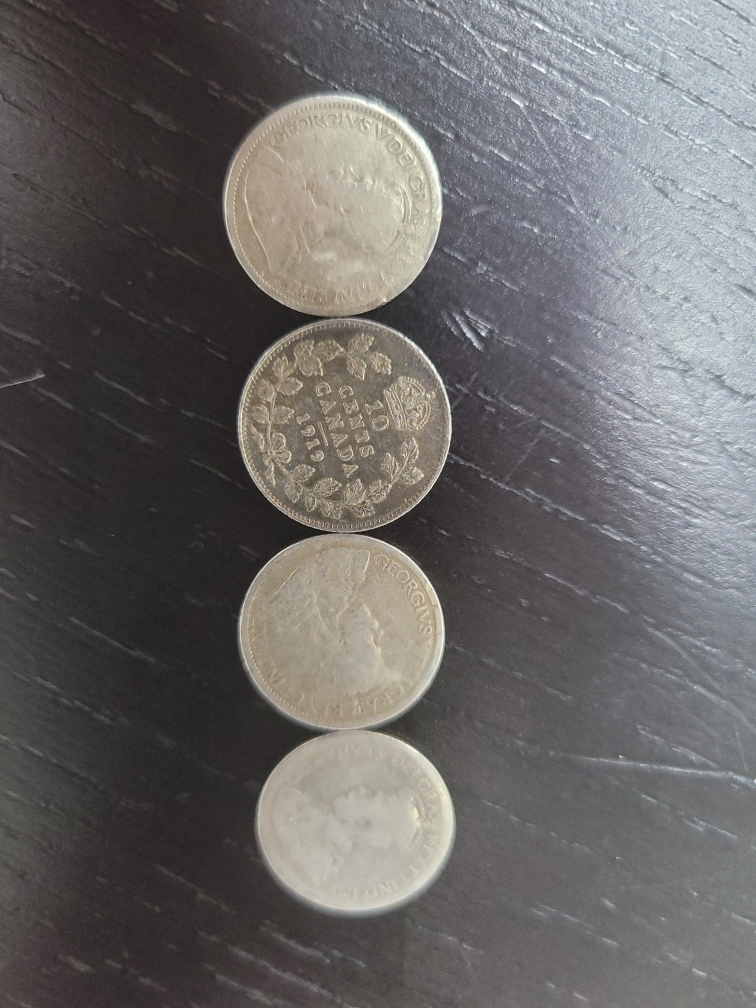 Vintage Canadian Coins / 4 coins