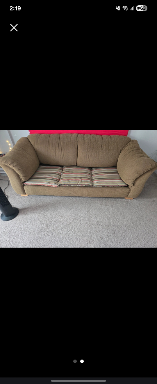 Comfortable Brown Sofa