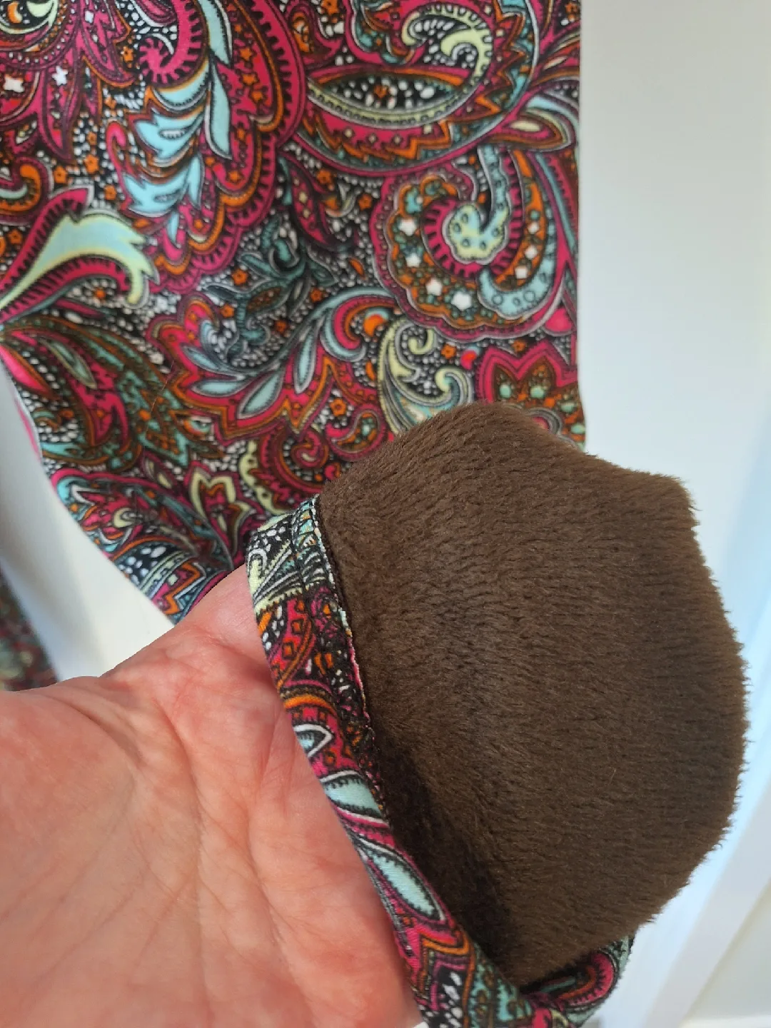 Cozy Brand Patterned, Fur Lined Leggings - szXL x2 image indicator(6)