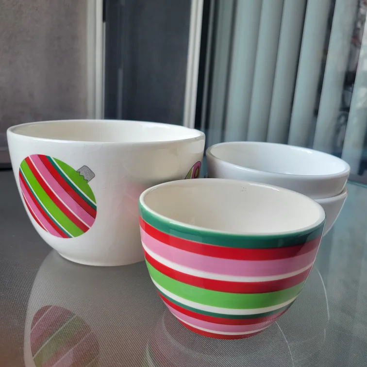 Holiday Themed Nesting Bowls - Set of 4 thumbnail