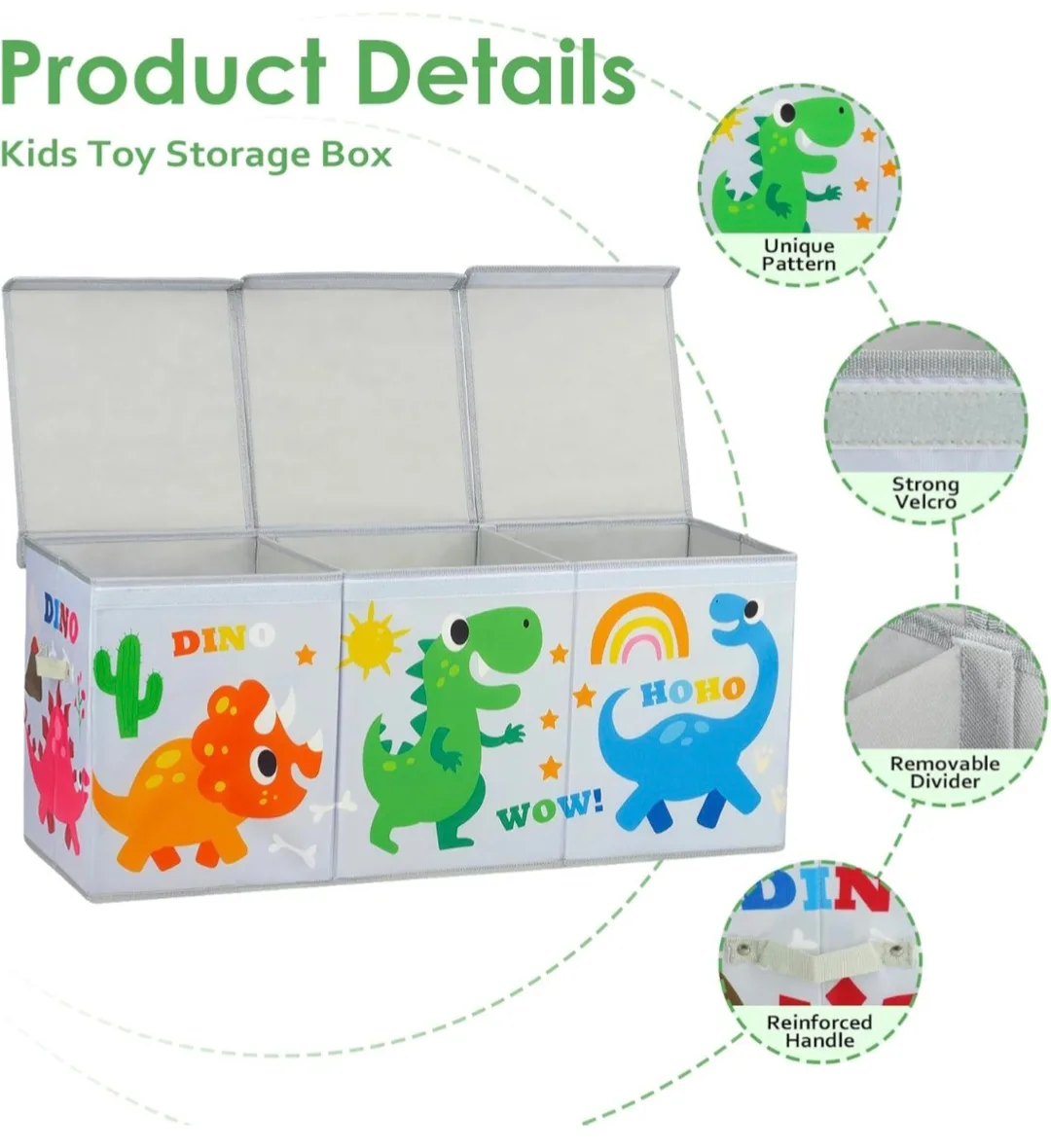 Extra Large Storage Box with Flip Lid, Collapsible image indicator(2)