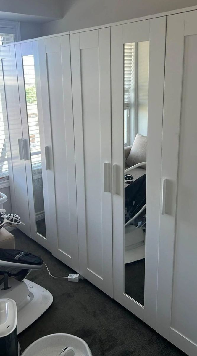 IKEA Brimnes 3 Door Wardrobe with Mirror Doors
