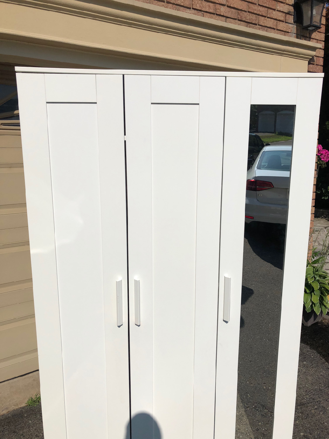 IKEA Brimnes 3 Door Wardrobe with Mirror Doors - photo 2