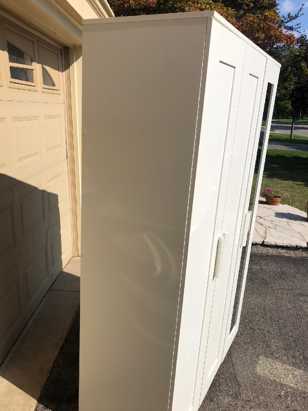 IKEA Brimnes 3 Door Wardrobe with Mirror Doors - photo 3