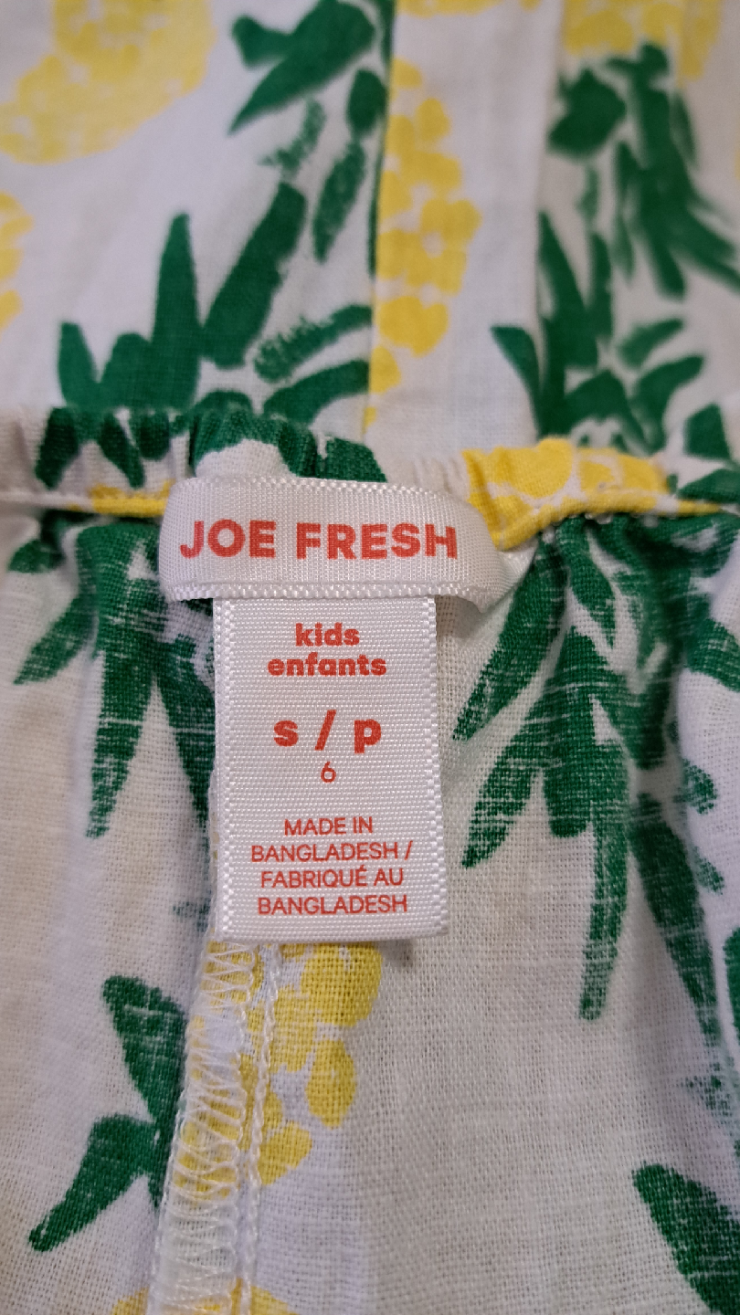 Joe Fresh Kids Pineapple Dress - Size 6 - photo 5