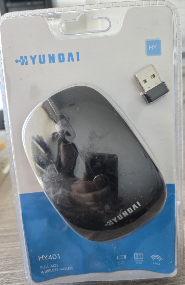 New Hyundai HY401 Wireless Mouse - Black