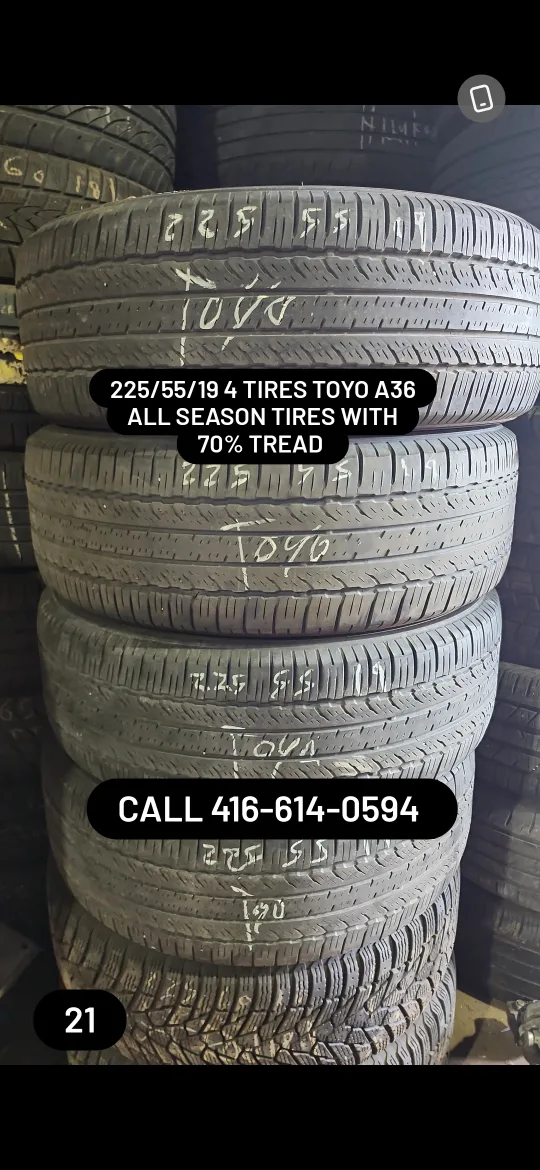 Toyo A36 All Season Tires 225/55/19 - Set of 4 thumbnail