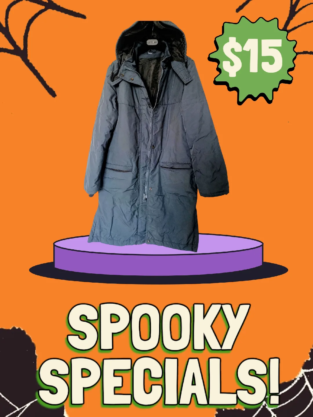 Long hooded coat - $15 thumbnail