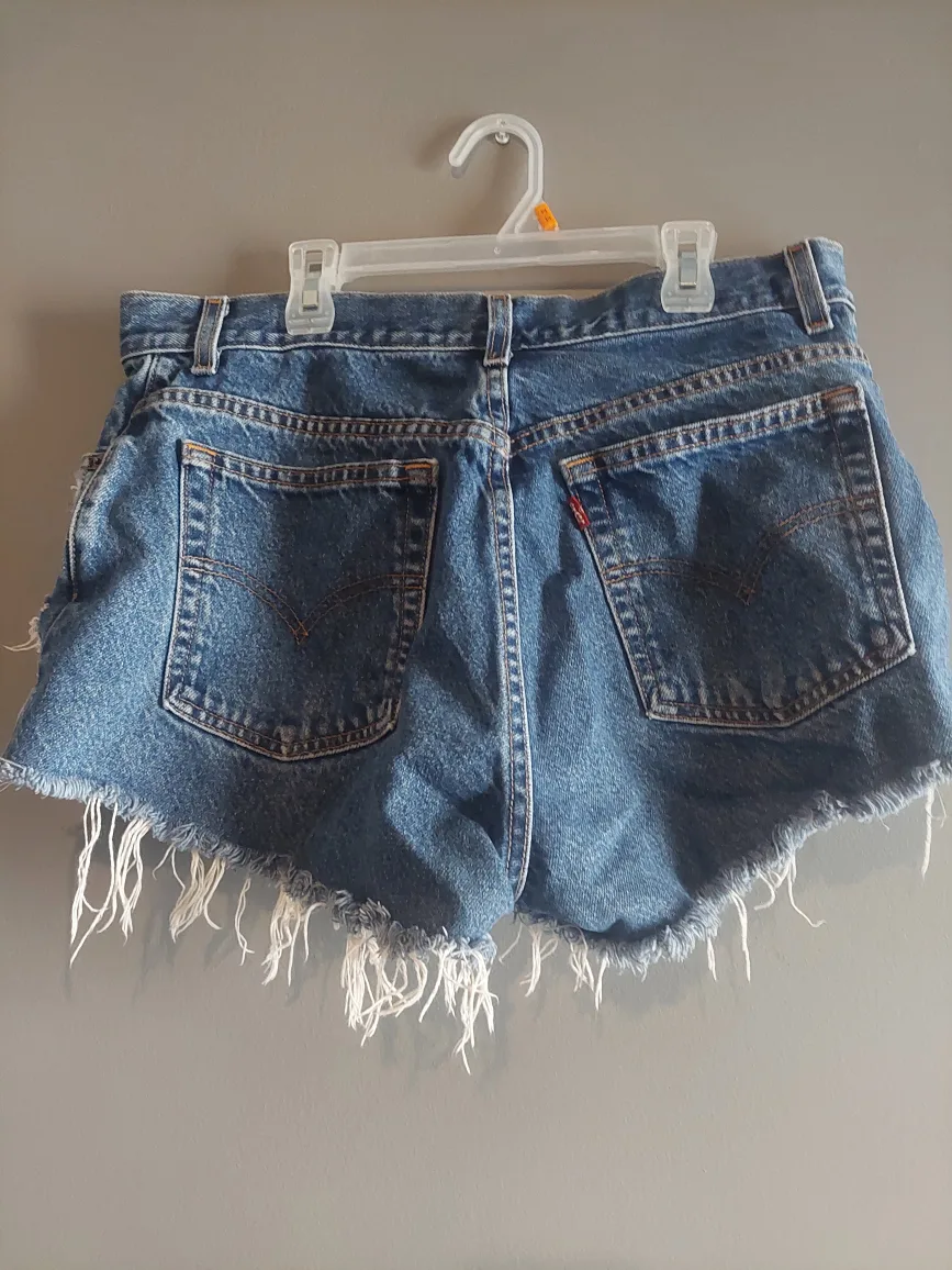 Levi's Distressed Denim Shorts image indicator(2)