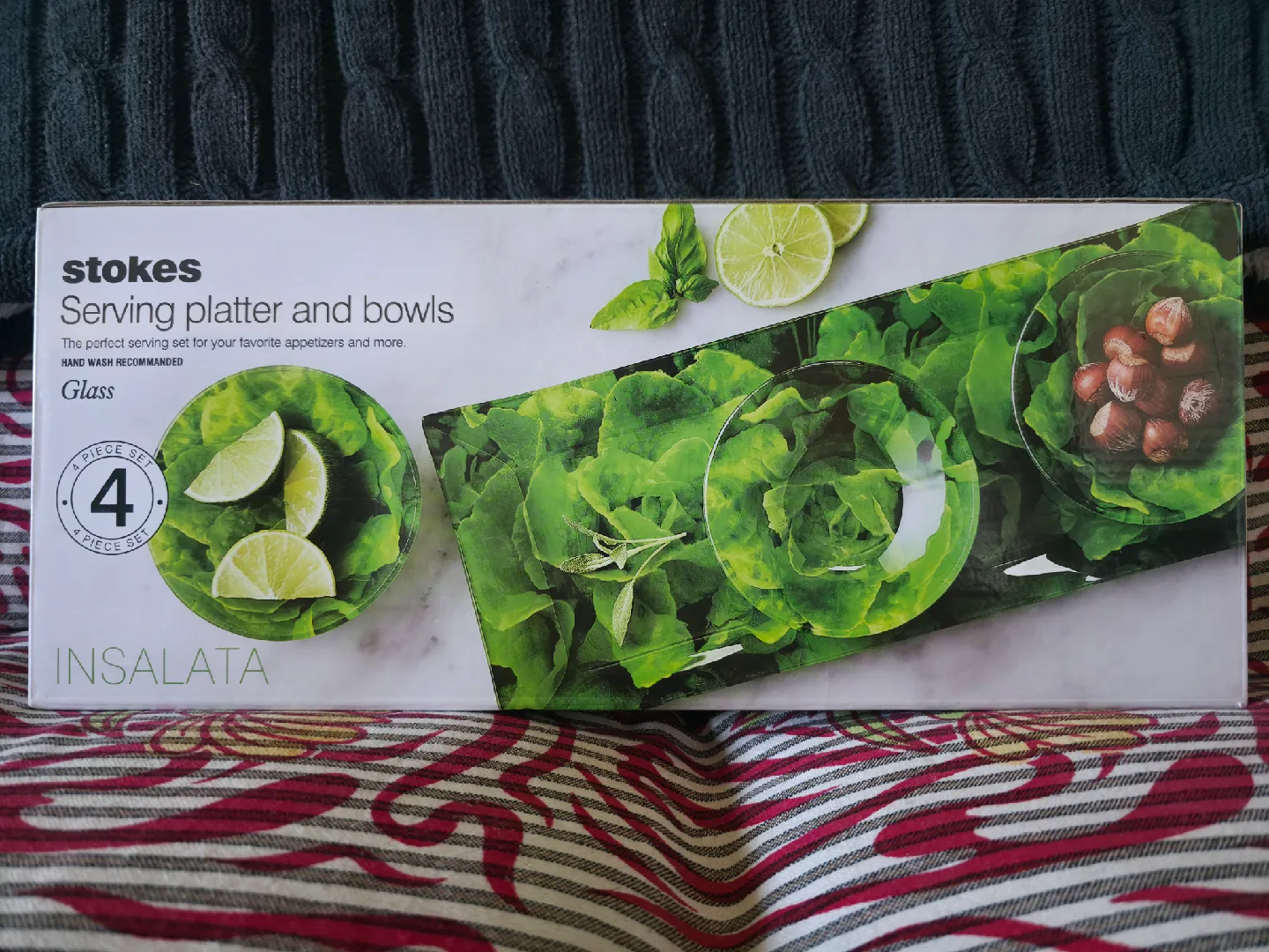 Stokes Serving Platter and Bowls - 4 Piece Set thumbnail