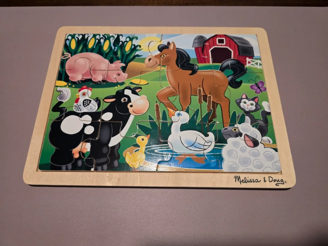 Melissa & Doug Wooden Farm Puzzle thumbnail