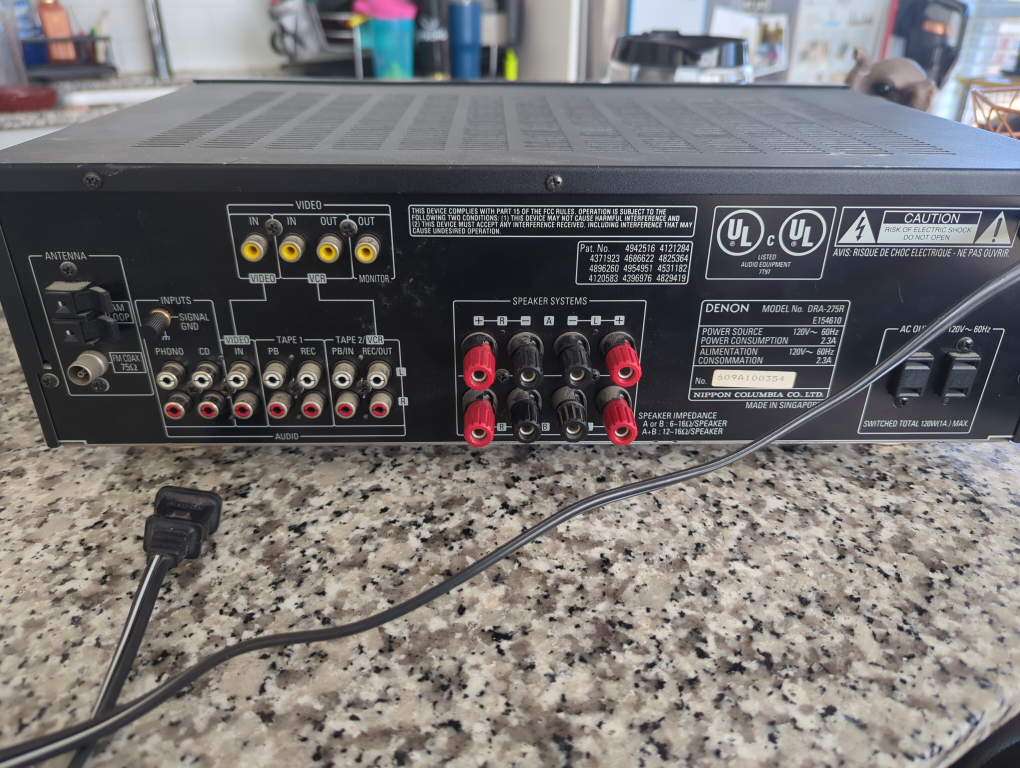 Denon DRA-275R AV Receiver Surround Sound Home Theater - photo 2