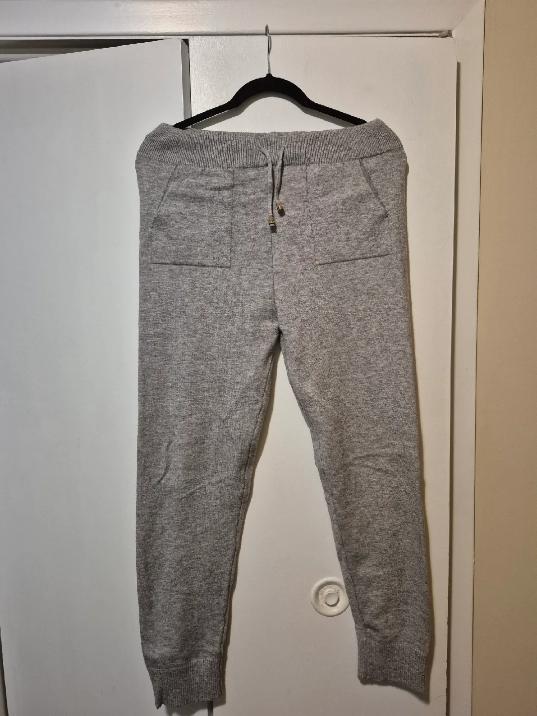 Grey Knit Jogger Pants thumbnail