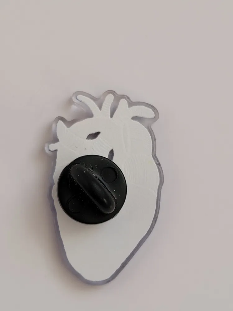Anatomical Heart Pin - Galaxy Design image indicator(2)