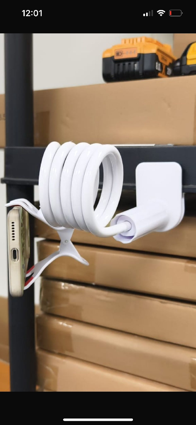 White Flexible Long Arm Phone Holder