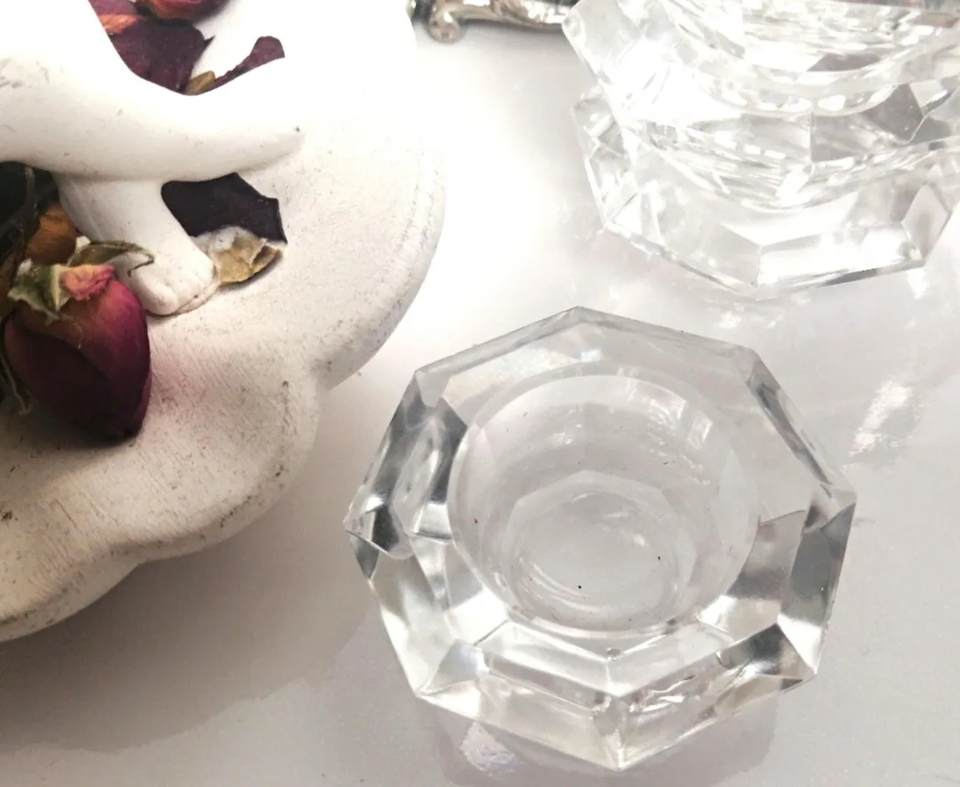 Cut Crystal Candlestick Holders ~ Set of Four image indicator(7)