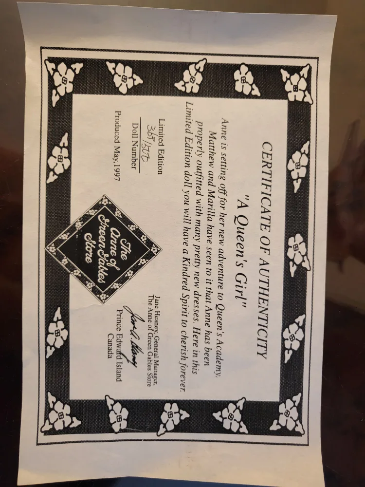 Anne of Green Gables Porcelain Doll Special Edition image indicator(5)